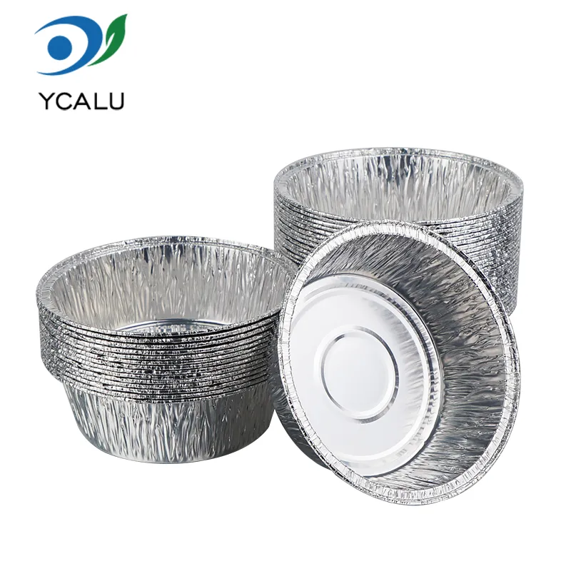 Hộp đựng giấy nhôm bạc nướng tròn nhỏ Hộp đựng giấy nhôm bạc nướng tròn nhỏ
