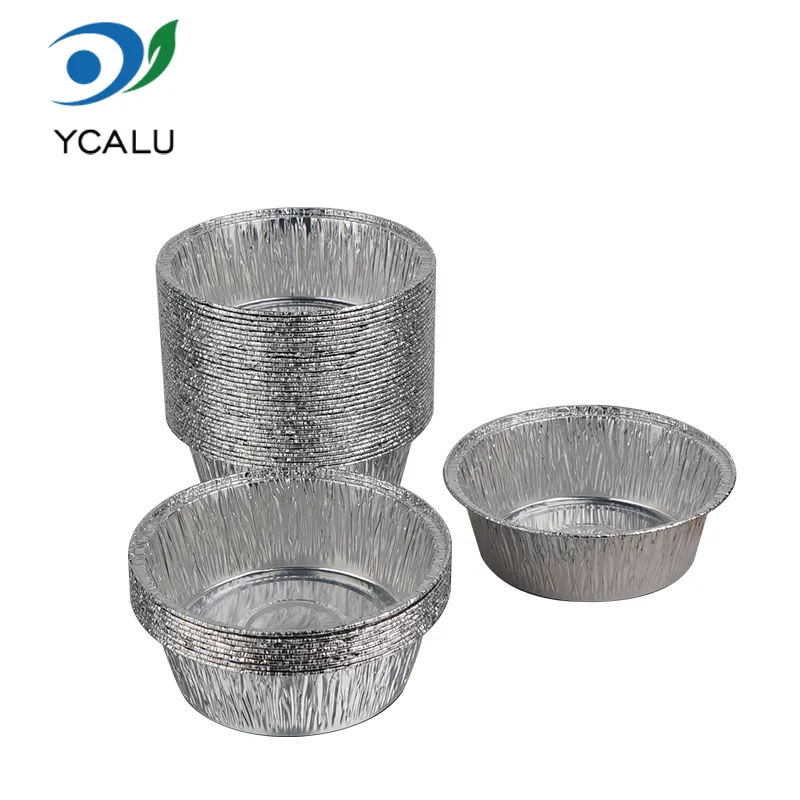 Hộp đựng giấy nhôm bạc nướng tròn nhỏ
