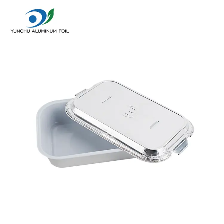 Hộp đựng bằng nhôm của hãng hàng không có nhăn