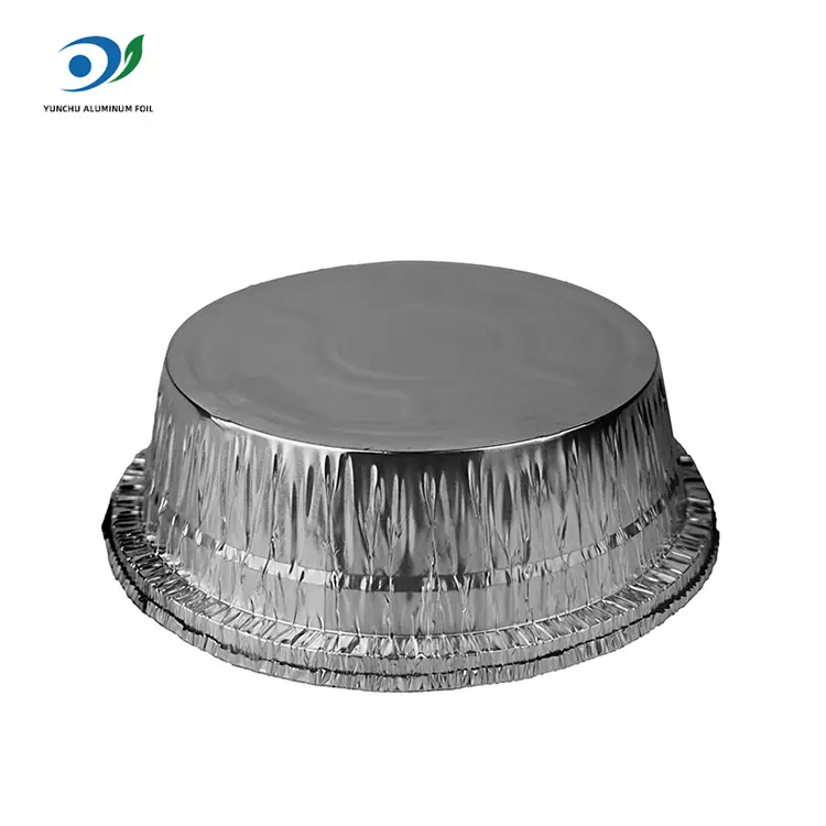 Vùng tròn nồi chiên không khí phục vụ thùng nhôm bạc