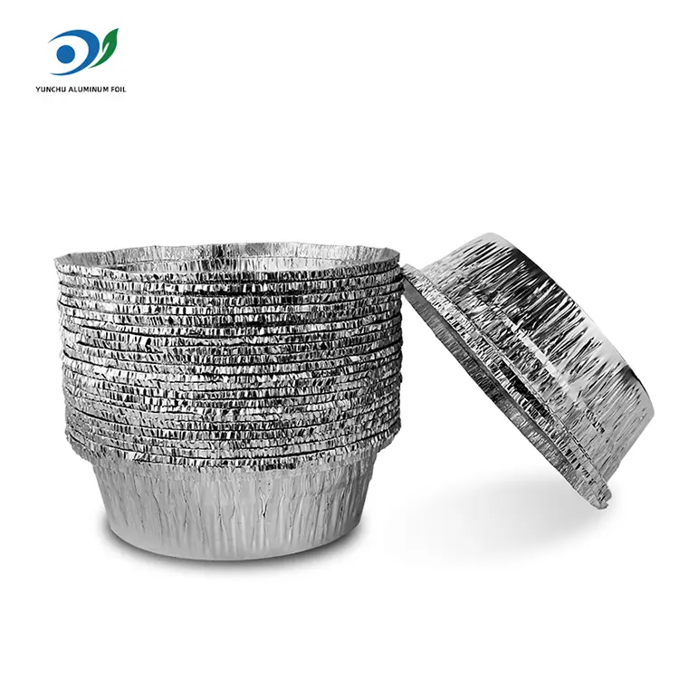 Vùng tròn nồi chiên không khí phục vụ thùng nhôm bạc