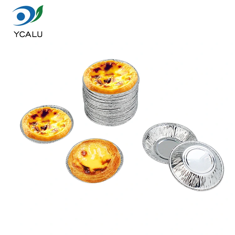 Bánh trứng chiên không dầu dùng một lần Hộp đựng thực phẩm bằng nhôm bạc Bánh trứng chiên không dầu dùng một lần Hộp đựng thực phẩm bằng nhôm bạc