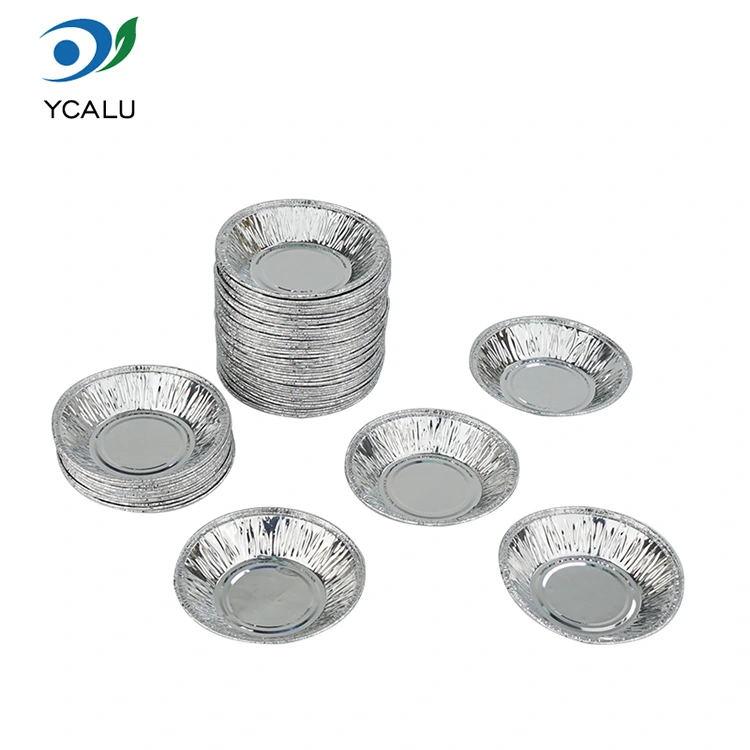 Bánh trứng chiên không dầu dùng một lần Hộp đựng thực phẩm bằng nhôm bạc