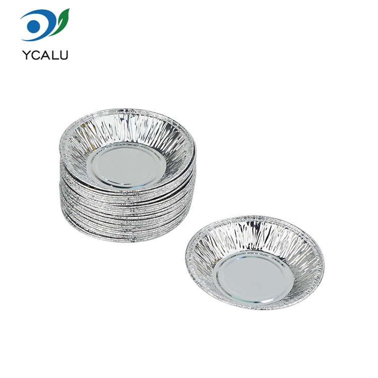 Bánh trứng chiên không dầu dùng một lần Hộp đựng thực phẩm bằng nhôm bạc