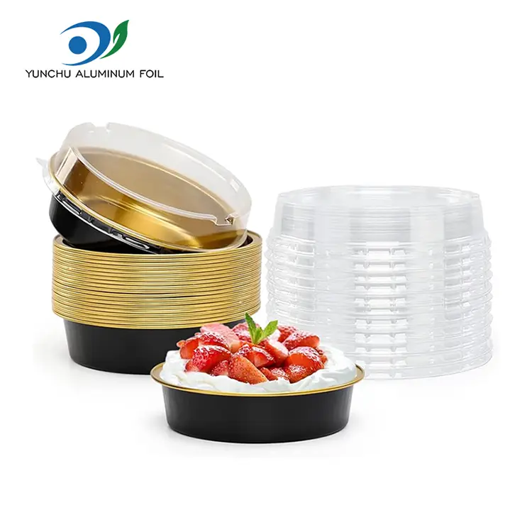 Bao bì nướng dùng một lần vòng tròn nhôm lá nhôm thùng nhôm