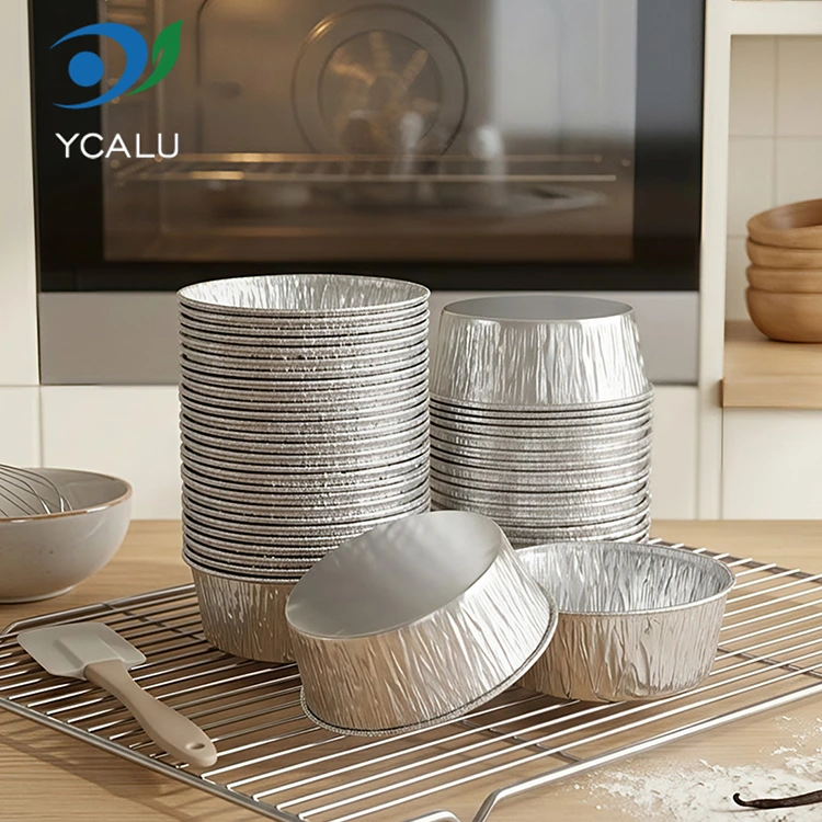Khay nướng bánh dùng một lần Hộp đựng thực phẩm bằng nhôm bạc
