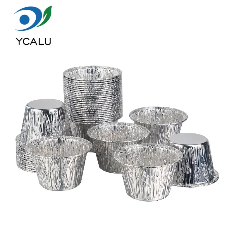 Hộp đựng bánh mini bằng nhôm bạc dùng một lần Hộp đựng bánh mini bằng nhôm bạc dùng một lần