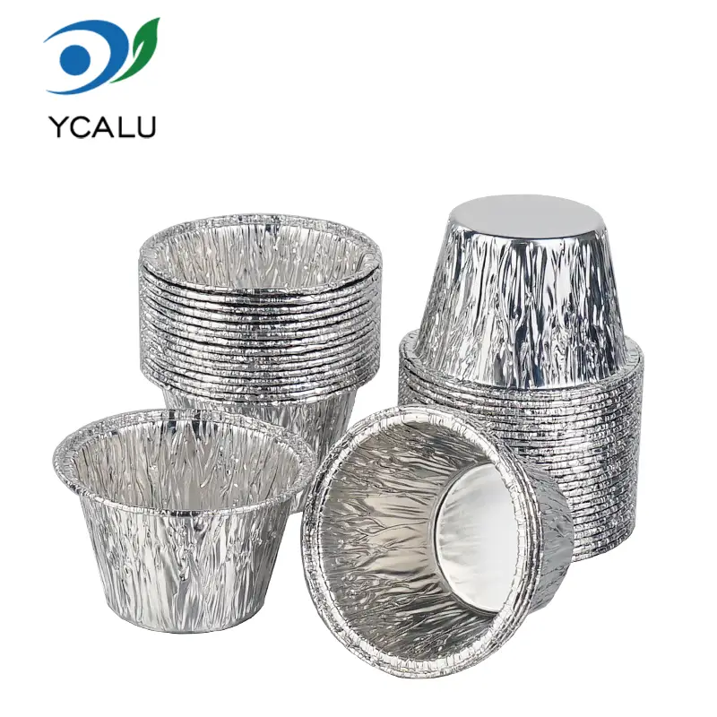 Hộp đựng bánh mini bằng nhôm bạc dùng một lần