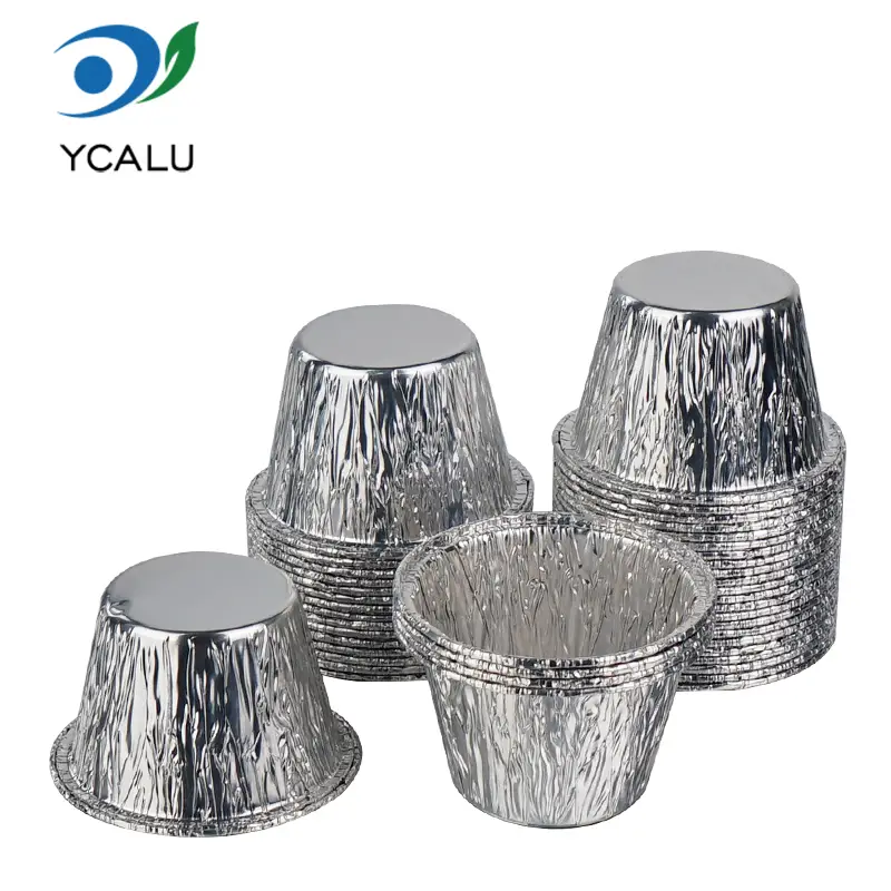Hộp đựng bánh mini bằng nhôm bạc dùng một lần