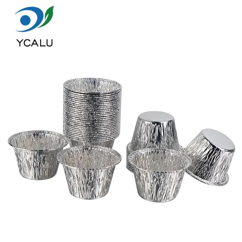 Hộp đựng bánh mini bằng nhôm bạc dùng một lần