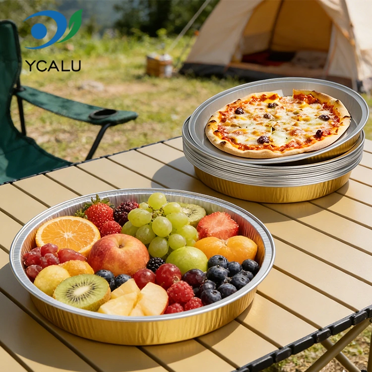 Hộp đựng giấy nhôm tròn nướng bánh pizza dùng một lần