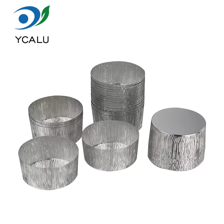 Khay nướng nồi chiên không khí tròn dùng một lần Hộp đựng thực phẩm bằng nhôm bạc