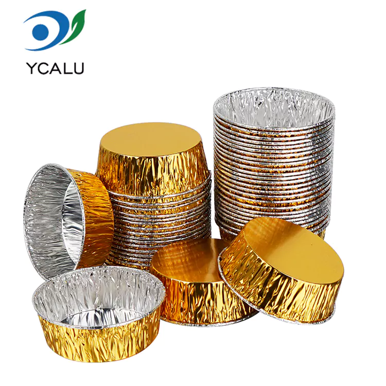 Khay nướng tròn dùng một lần Hộp đựng thực phẩm bằng nhôm bạc