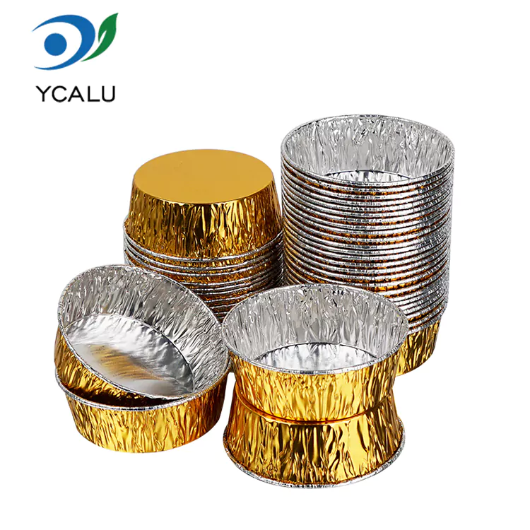 Khay nướng tròn dùng một lần Hộp đựng thực phẩm bằng nhôm bạc