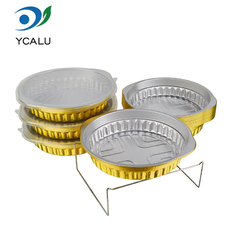 Hộp đựng giấy nhôm đựng thức ăn tròn dùng một lần