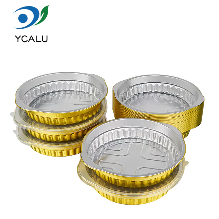 Hộp đựng giấy nhôm đựng thức ăn tròn dùng một lần