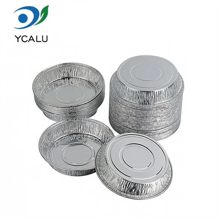 Hộp đựng giấy nhôm bạc nướng tròn dùng một lần