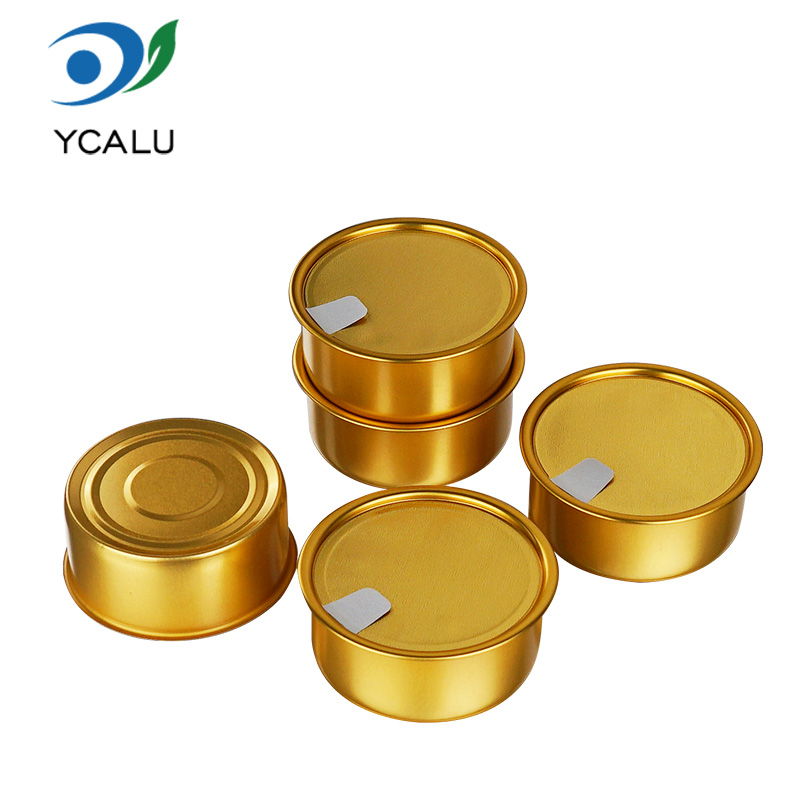 Bát nhôm vàng phục vụ dùng một lần cấp thực phẩm