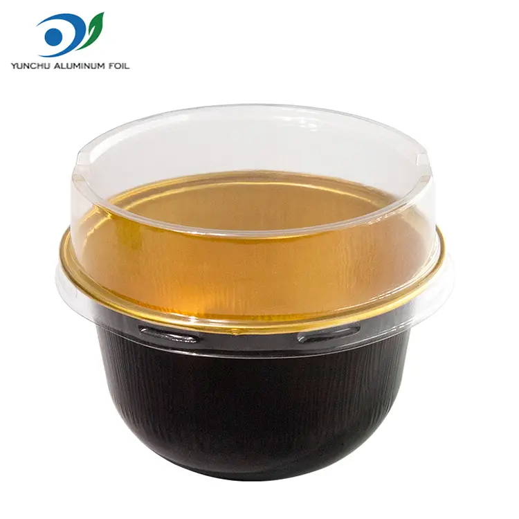 Hộp đựng thực phẩm bằng giấy bạc tròn chịu lực cao dùng cho lò nướng và phục vụ ăn uống