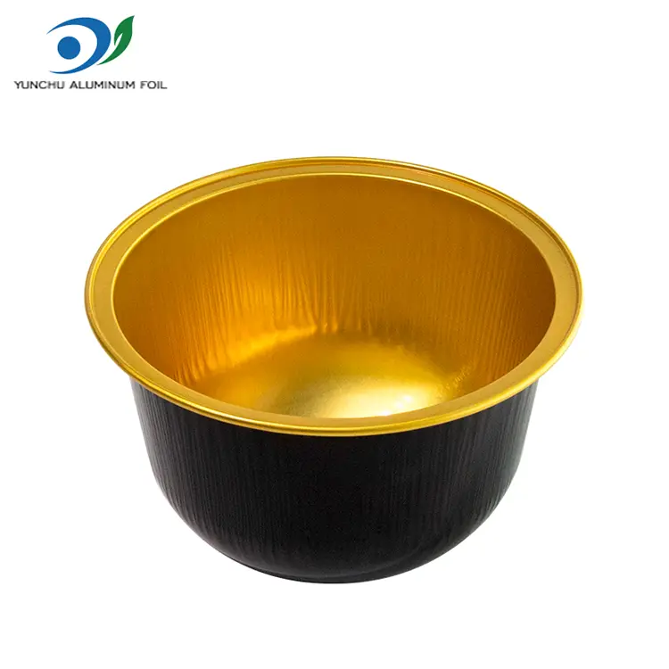 Hộp đựng thực phẩm bằng giấy bạc tròn chịu lực cao dùng cho lò nướng và phục vụ ăn uống