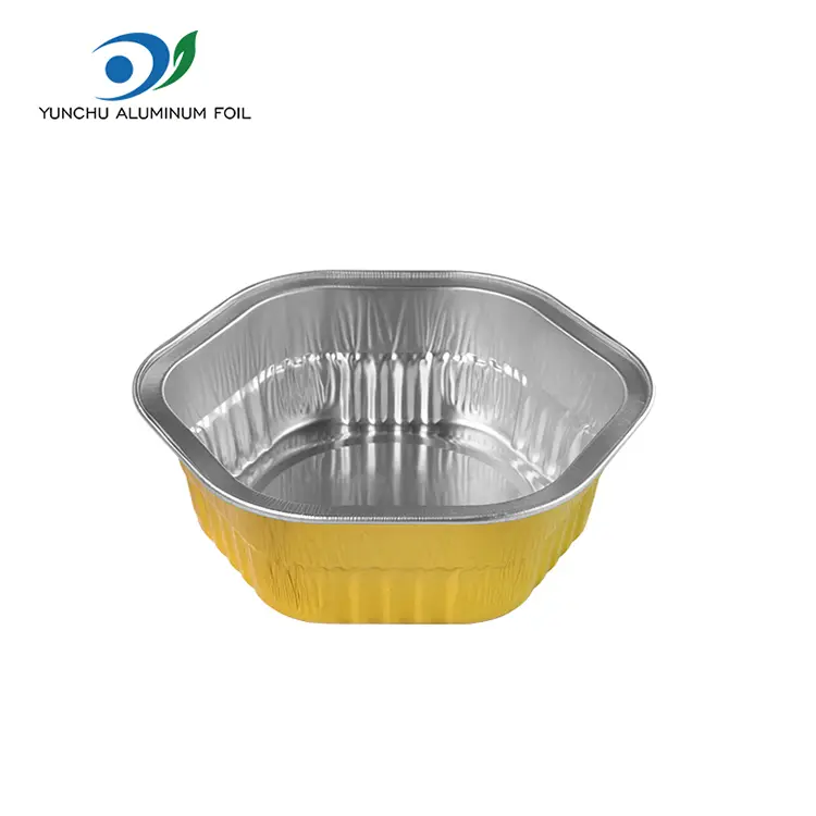 Hexagonal Takeaway Heat Sealed SMIOTWall FILE LOUMINUM Hộp đựng