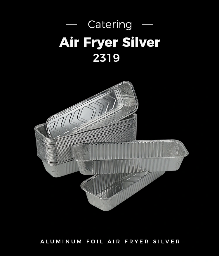 rectangular baking barbecue silver aluminum foil container