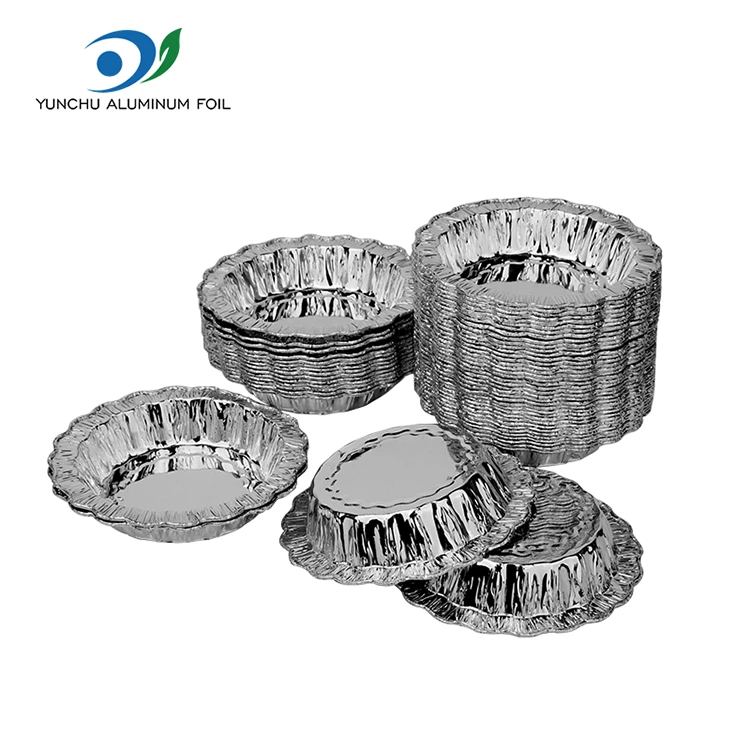 Bánh nướng ren tròn Hộp đựng bằng nhôm bạc