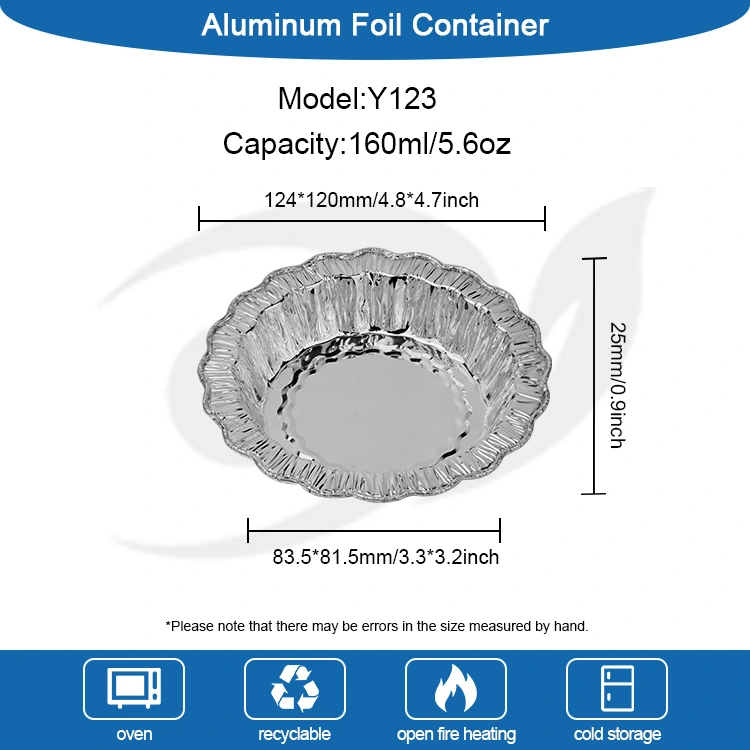 Bánh nướng ren tròn Hộp đựng bằng nhôm bạc
