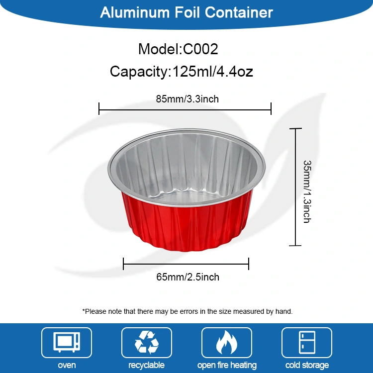 Những chiếc bánh cupcake đầy màu sắc nướng một lần Hộp đựng giấy nhôm Smoothwall