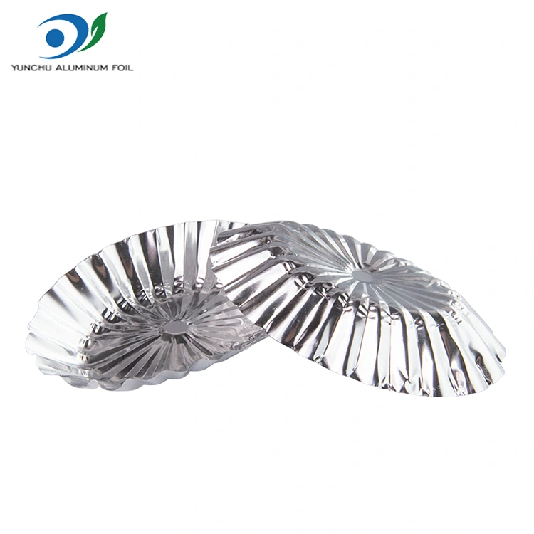 Bánh trứng ren hình bầu dục Tart Bạc Bạc Viên chứa thực phẩm Bánh trứng ren hình bầu dục Tart Bạc Bạc Viên chứa thực phẩm