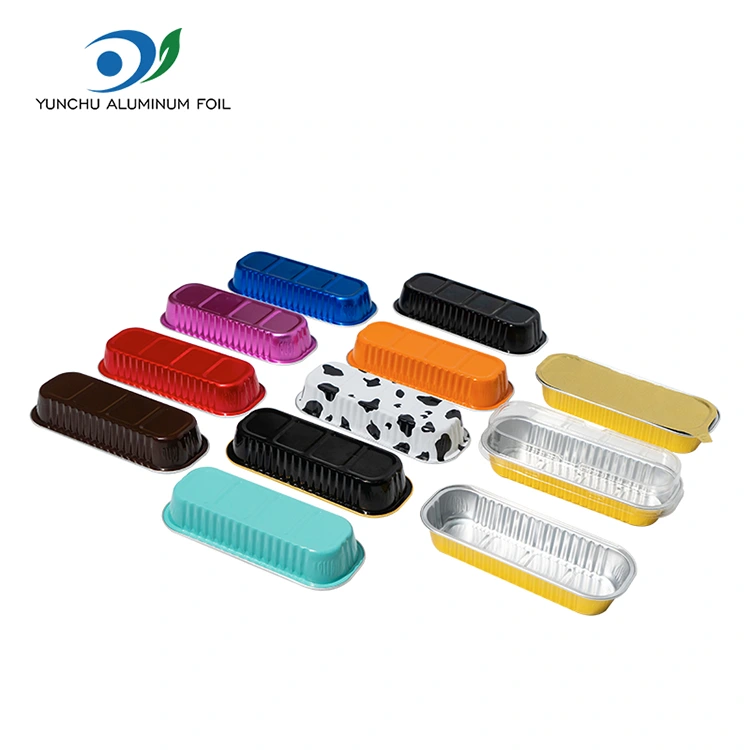 Bánh nướng hình chữ nhật nhôm nhôm nhôm hộp đựng