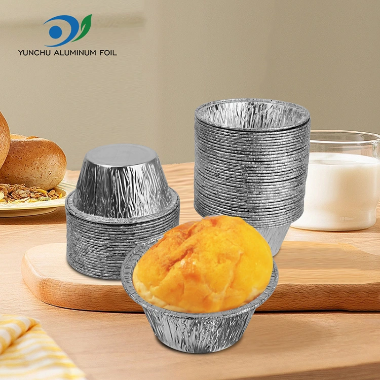 Bánh tròn Bánh Bánh Silver Aluminum Foil Food Container Bánh tròn Bánh Bánh Silver Aluminum Foil Food Container