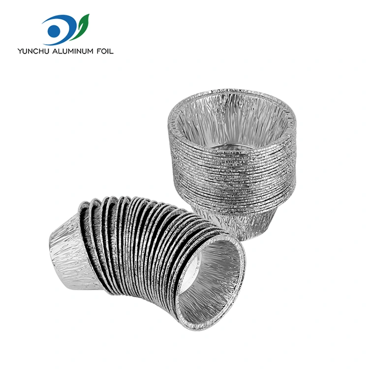 Bánh tròn Bánh Bánh Silver Aluminum Foil Food Container