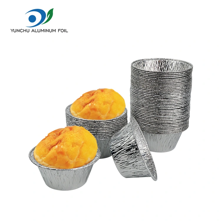 Bánh tròn Bánh Bánh Silver Aluminum Foil Food Container