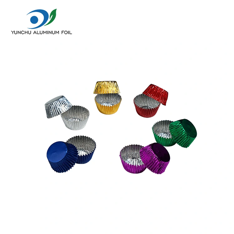 Vòng tròn nhỏ nướng bánh hộp đựng thức ăn bằng nhôm bạc Vòng tròn nhỏ nướng bánh hộp đựng thức ăn bằng nhôm bạc