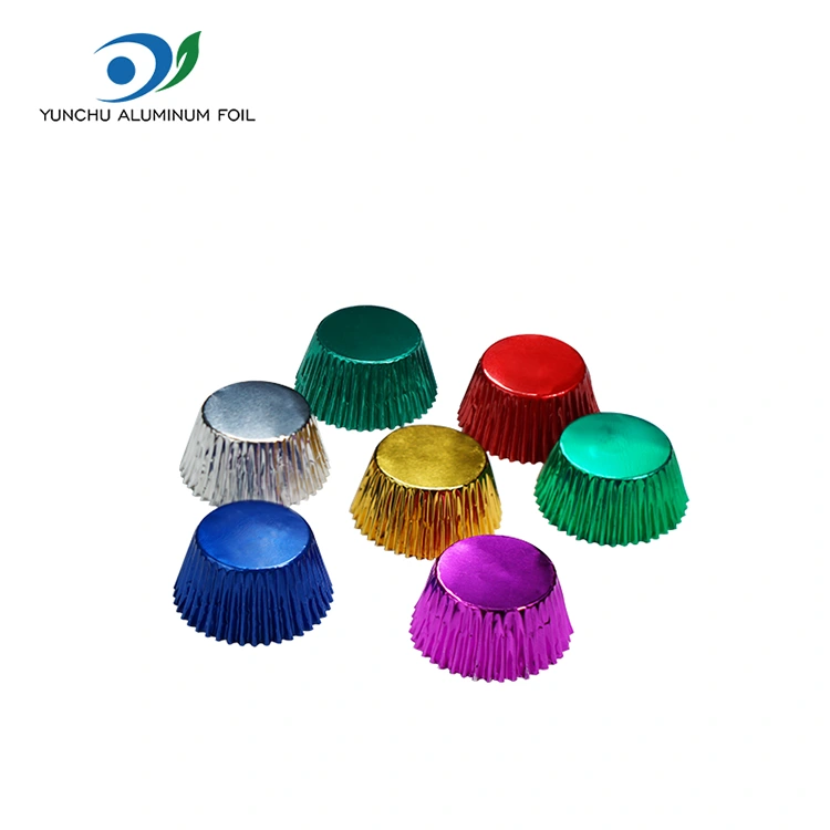 Vòng tròn nhỏ nướng bánh hộp đựng thức ăn bằng nhôm bạc