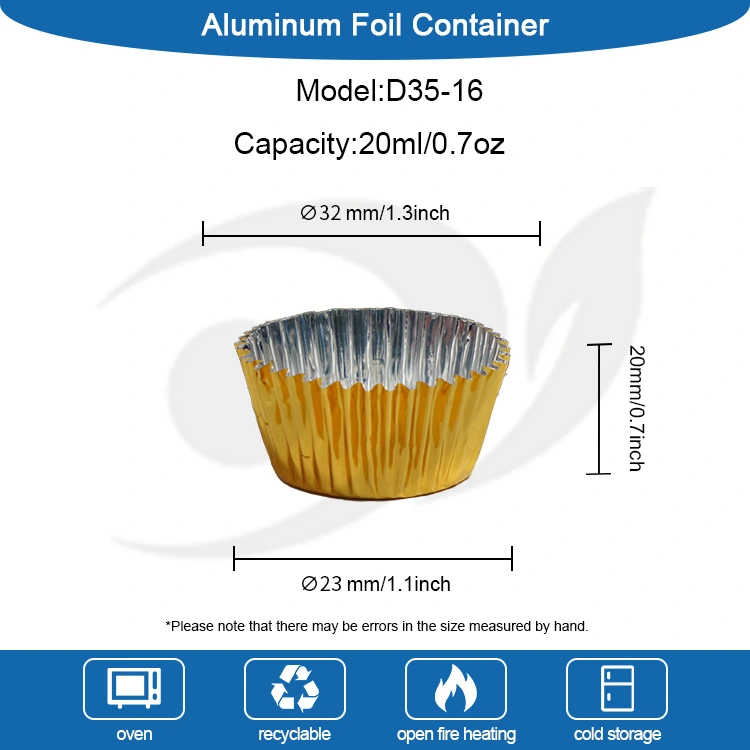 Vòng tròn nhỏ nướng bánh hộp đựng thức ăn bằng nhôm bạc