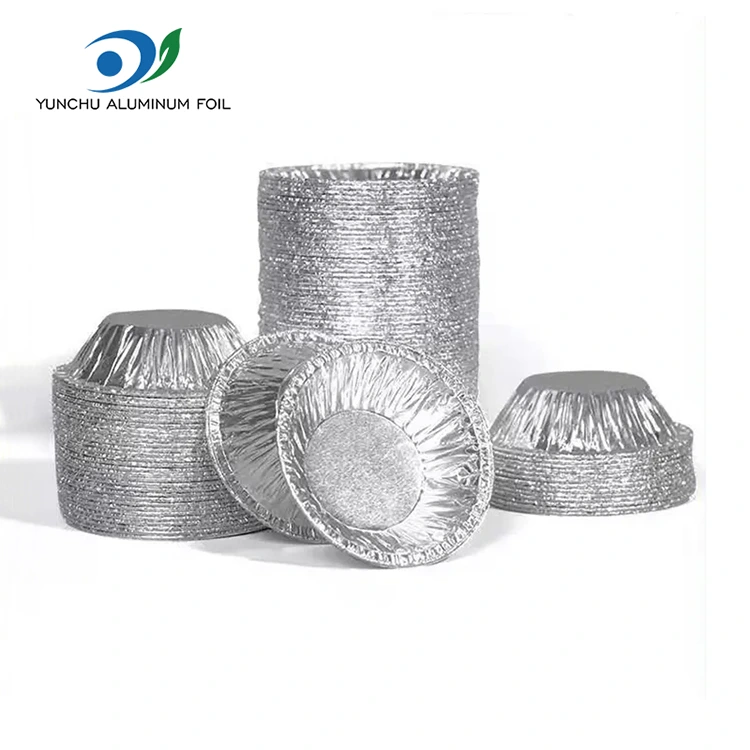 Vùng hộp đựng bằng nhôm lá tròn bằng bạc