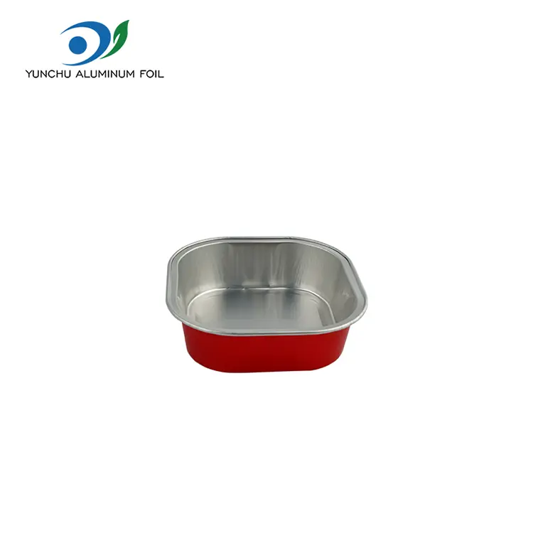 Nướng bình phương làm dày, hộp đựng bằng nhôm
